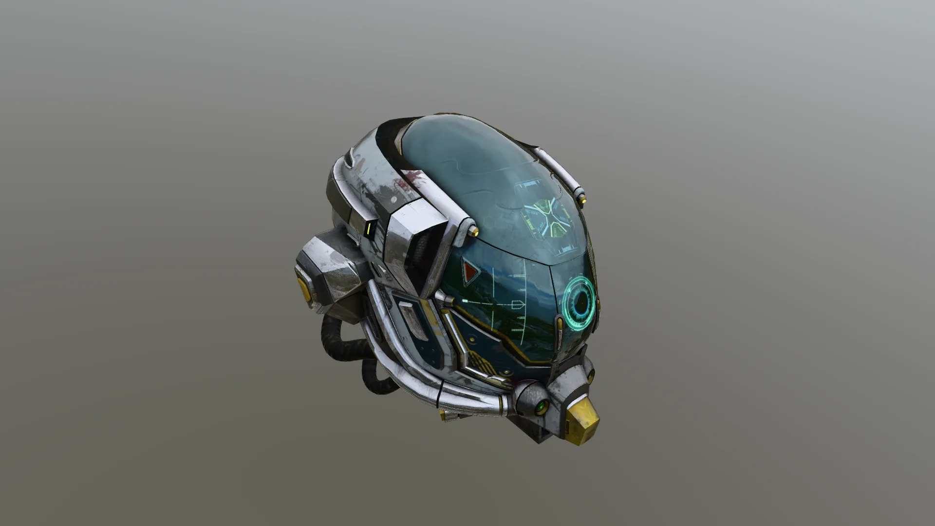 Damaged Helmet