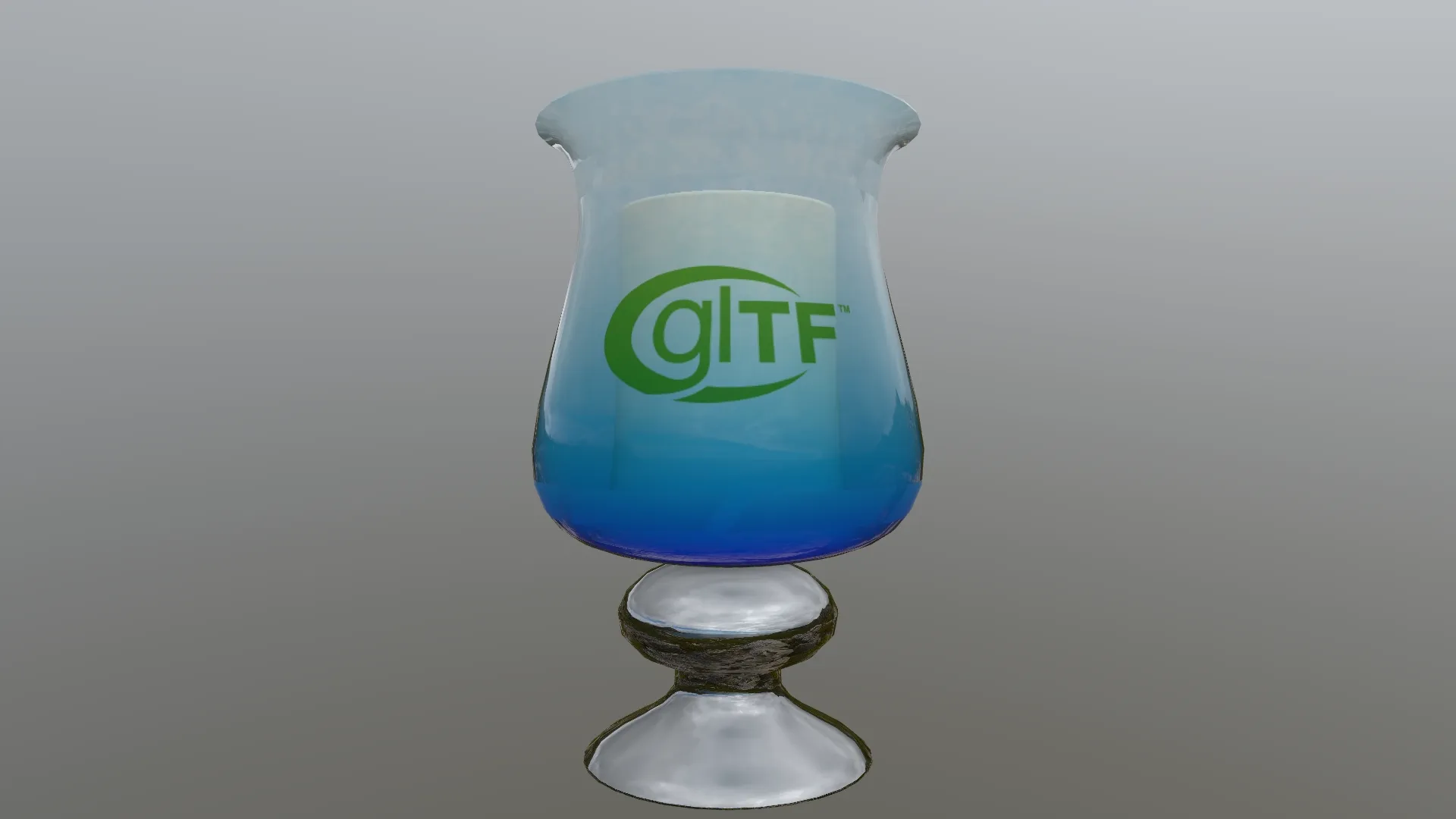 Glass Hurricane Candle Holder
