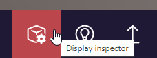 screenshot of Display Inspector button in Bablyon.js